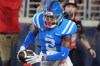 Mississippi cornerback Jaylon Braxton (2) secures an end zone interception of a LSU pass during the second half of an NCAA college football game in Oxford, Miss., Saturday, Sept. 19, 2026. (AP Photo/Rogelio V. Solis)