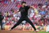Cincinnati Reds pitcher Chase Burns delivers during the first inning of a baseball game against the Chicago Cubs, Friday, Sept. 18, 2026, in Cincinnati. (AP Photo/Kareem Elgazzar)