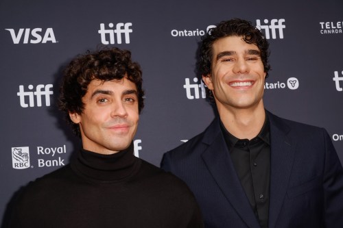Director Javier Ambrossi, left, and Javier Calvo attend the premiere of 