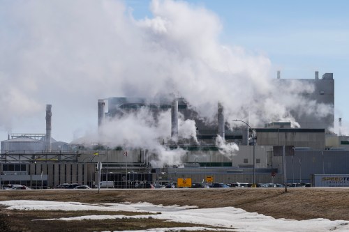 A view of the Mosaic Potash plant in Belle Plaine, Sask. on Monday, April 7, 2025. THE CANADIAN PRESS/Chris Young