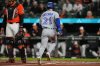 Toronto Blue Jays' Brett Bateman (21) scores on an RBI single hit by Nathan Lukes during the first inning of a baseball game against the Baltimore Orioles, Monday, Sept. 21, 2026, in Baltimore. (AP Photo/Stephanie Scarbrough)
