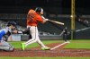 Baltimore Orioles' Pete Alonso (25) hits a two-run home run during the eighth inning of a baseball game against the Toronto Blue Jays, Monday, Sept. 21, 2026, in Baltimore. (AP Photo/Stephanie Scarbrough)