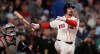 Boston Red Sox's Mickey Gasper watches the flight of his solo home run during the eighth inning of a baseball game against the Cleveland Guardians, Tuesday, Sept. 22, 2026, in Boston. (AP Photo/Charles Krupa)