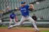 Toronto Blue Jays starting pitcher Max Scherzer delivers during the first inning in the first baseball game of a doubleheader against the Baltimore Orioles, Wednesday, Sept. 23, 2026, in Baltimore. (AP Photo/Stephanie Scarbrough)