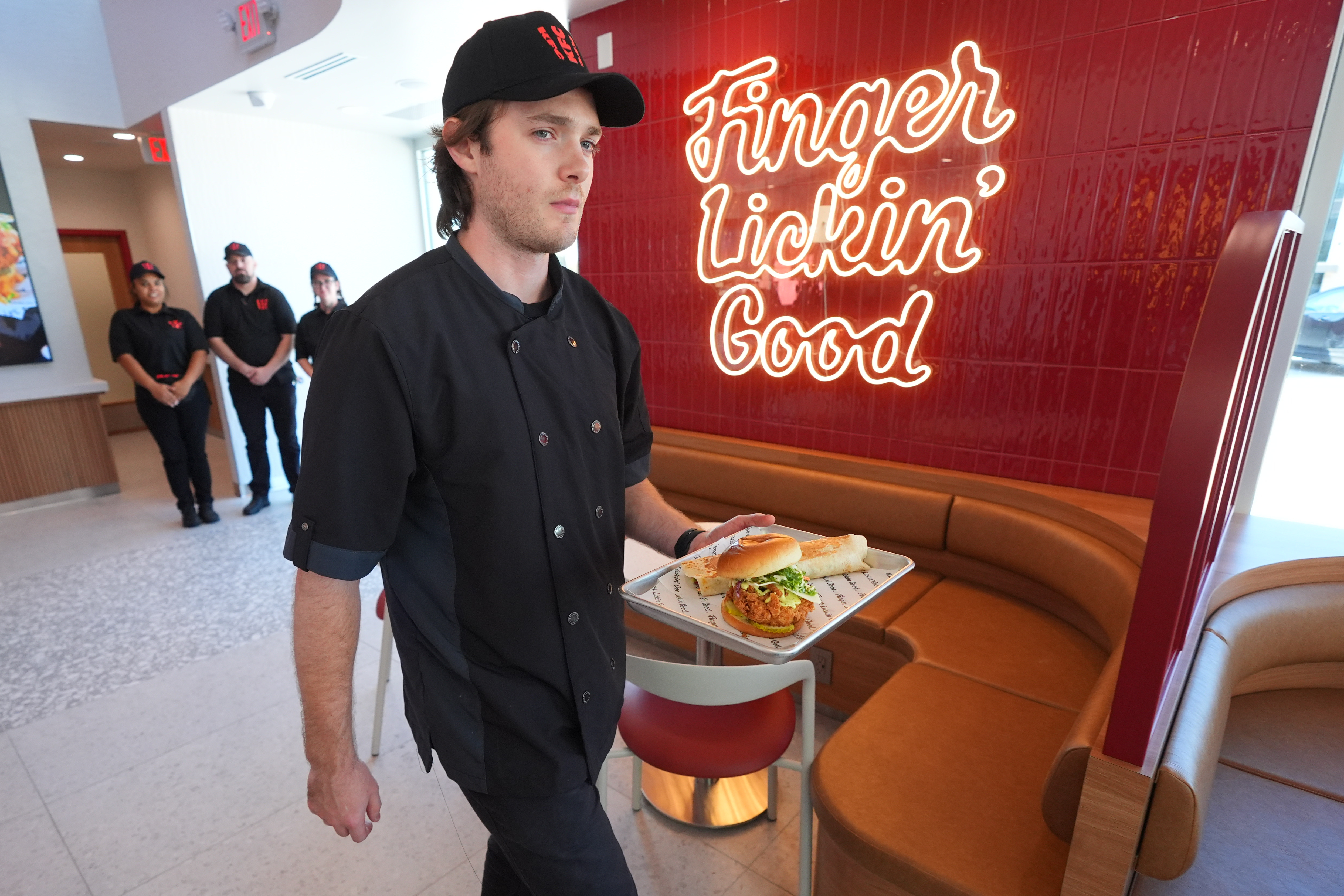 KFC opens a Texas restaurant to test ideas for reclaiming its fried chicken crown