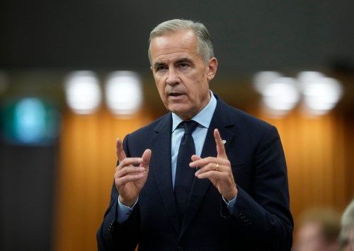 Prime Minister Mark Carney rises during Question Period on Parliament Hill in Ottawa, Thursday, Sept. 24, 2026. THE CANADIAN PRESS/Adrian Wyld