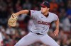 Cleveland Guardians' Joey Cantillo delivers during the second inning of a baseball game against the Boston Red Sox, Thursday, Sept. 24, 2026, in Boston. (AP Photo/Charles Krupa)