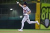 Houston Astros' Lucas Spence jogs around the bases after hitting a solo home run during the seventh inning of a baseball game against the Athletics Thursday, Sept. 24, 2026, in West Sacramento, Calif. (AP Photo/Scott Marshall)