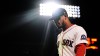 Boston Red Sox's Ceddanne Rafaela heads to the dugout after an apparent injury following the second inning of a baseball game against the Cleveland Guardians, Wednesday, Sept. 23, 2026, in Boston. (AP Photo/Charles Krupa)