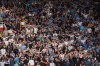 Man City fans cheer during the English Premier League soccer match between Manchester United and Manchester City in Manchester, England, Sunday, Sept. 13, 2026. (AP Photo/Ian Hodgson)
