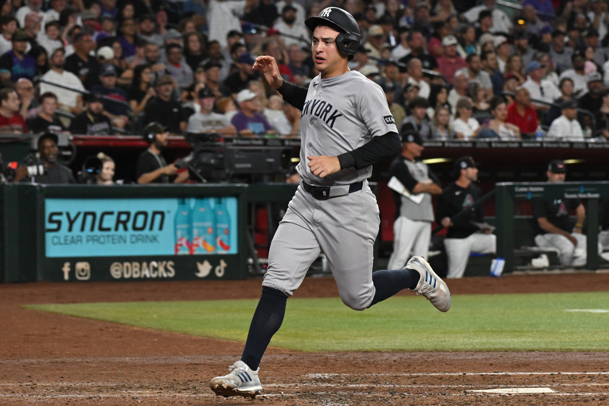 Anthony Volpe makes debut at third base for Yankees in