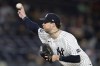 New York Yankees pitcher Cam Schlittler throws during the first inning of a baseball game against the Tampa Bay Rays, Thursday, Sept. 24, 2026, in New York. (AP Photo/Adam Hunger)