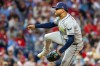 Tampa Bay Rays pitcher Freddy Peralta throws in the first inning of a baseball game against the Philadelphia Phillies, Friday, Sept. 25, 2026, in Philadelphia. (AP Photo/Laurence Kesterson)