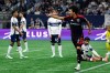 D.C. United's Kimito Nono (2) celebrates after scoring a goal against the Vancouver Whitecaps during the first half of an MLS soccer match, in Vancouver, on Saturday, Sept. 26, 2026. THE CANADIAN PRESS/Jacob Mallari