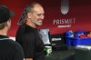 Arizona Diamondbacks' manager Torey Lovullo smiles in the dugout before a baseball game against the New York Yankees, Sunday, Sept. 20, 2026, in Phoenix. (AP Photo/Caitlin O'Hara)
