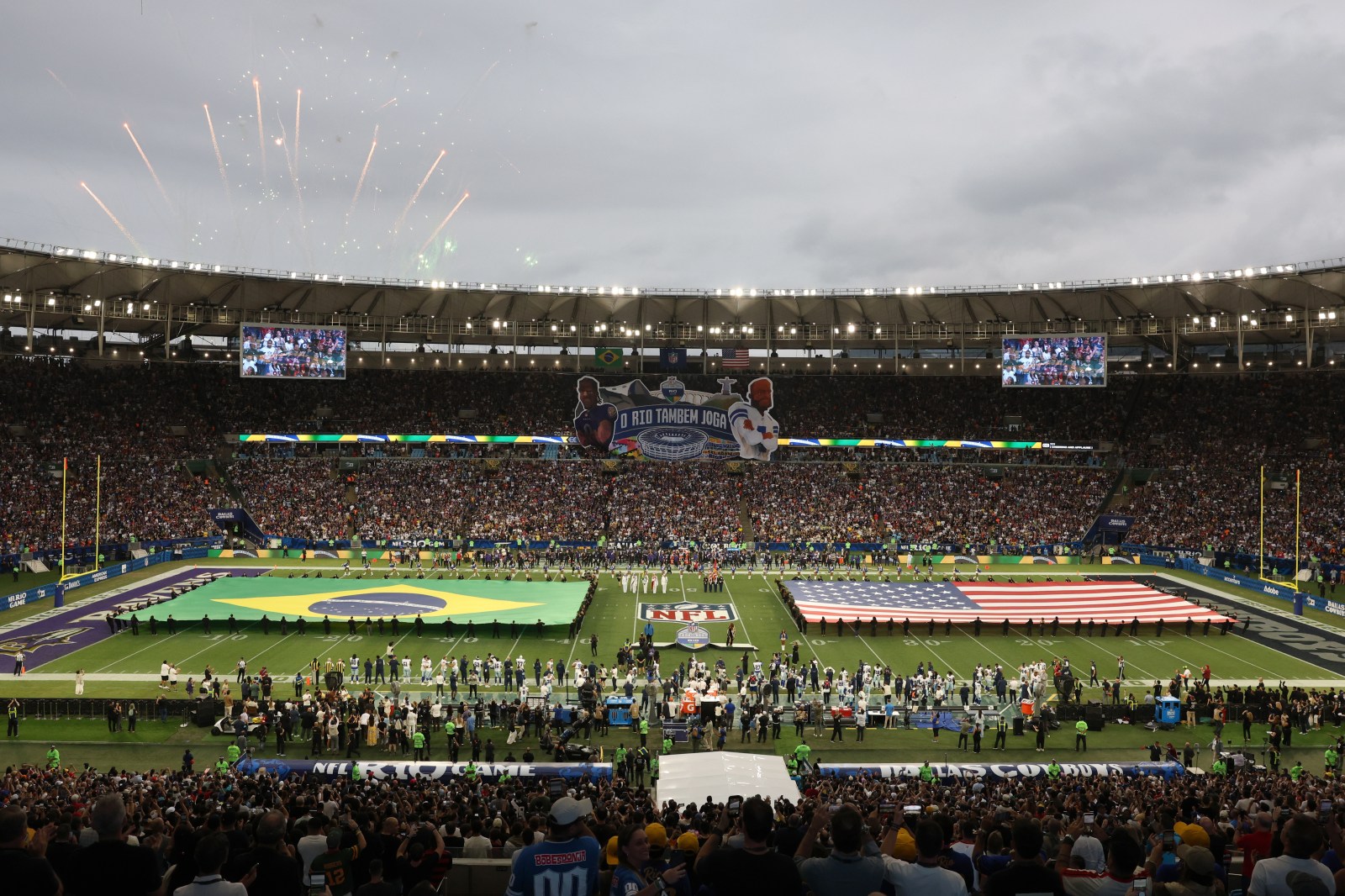 Field at Maracana Stadium in Rio holds up fine for Ravens-Cowboys after concerns about turf quality