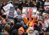 Hundreds of people attend a rally to protect trans kids in Calgary, Saturday, Feb. 3, 2024.THE CANADIAN PRESS/Jeff McIntosh