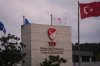 FILE - A Turkish flag waves at the Turkish Football Federation headquarters, in Istanbul on Nov. 12, 2025. (AP Photo/Francisco Seco, File)