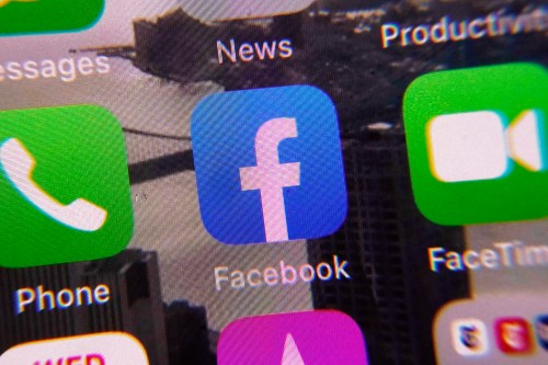The Facebook app, centre, is shown on a mobile phone screen, Wednesday, Jan. 25, 2023, in New York. (AP Photo/Richard Drew)