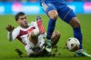 Italy's Nicolo Cambiaghi, right, and Turkey's Oguz Aydin challenge for the ball during the UEFA Nations League soccer match between Turkey and Italy in Bursa, Turkey, Monday, Sept. 28, 2026. (AP Photo/Khalil Hamra)