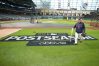 Houston Astros catcher Christian Vazquez walks across the field before Game 1 of baseball's American League Wild Card Series against the Chicago White Sox, Tuesday, Sept. 29, 2026, in Houston. (AP Photo/Karen Warren