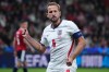 England's Harry Kane celebrates after scoring second goal during the UEFA Nations League soccer match between Czechia and England in Prague, Czechia, Tuesday, Sept. 29, 2026. (AP Photo/Petr David Josek)