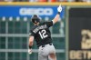 Chicago White Sox's Colson Montgomery (12) runs the bases after hitting a solo home run during the fourth inning in Game 1 of baseball's American League Wild Card Series against the Houston Astros, Tuesday, Sept. 29, 2026, in Houston. (AP Photo/Karen Warren)