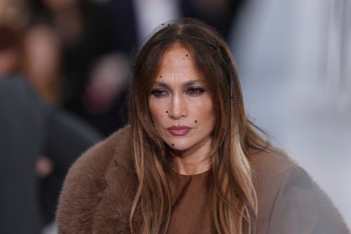 Jennifer Lopez arrives for the Stella McCartney Womenswear Spring Summer 2027 collection presented in Paris, France, Wednesday, Sept. 30, 2026. (AP Photo/Aurelien Morissard)