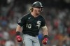 Chicago White Sox's Chase Meidroth (10) celebrates while running the bases after hitting a 3-run home run during the sixth inning in Game 2 of baseball's American League Wild Card Series against the Houston Astros, Wednesday, Sept. 30, 2026, in Houston. (AP Photo/Karen Warren)