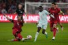 Turkey's Abdülkerim Bardakcı clears the ball in front of France's Ousmane Dembele during the UEFA Nations League soccer match between Turkey and France in Izmit, Turkey, Friday, Sept. 25, 2026. (AP Photo/Khalil Hamra)