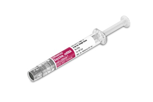 This image provided by Moderna in September 2026 shows the mFLUSIVA mRNA flu vaccine. (Moderna via AP)