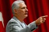 FILE - Cuban President Miguel Diaz-Canel delivers a welcome speech to participants of the, 