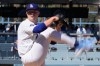 Los Angeles Dodgers starting pitcher Tarik Skubal works against an Atlanta Braves batter during the first inning of Game 1 of a National League Division Series baseball game Saturday, Oct. 3, 2026, in Los Angeles. (AP Photo/Mark J. Terrill)