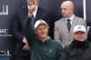 Adrian Meronk of Poland celebrates his victory with caddie Stuart Beck, right, at the Old Course at St Andrews, Scotland, Sunday Oct. 4, 2026. (Steve Welsh/PA via AP)