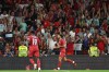Portugal's Goncalo Ramos celebrates after scoring his side's second goal during the Nations League soccer match between Portugal and Norway in Porto, Portugal, Sunday, Oct. 4, 2026. (AP Photo/Luis Vieira)