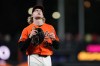 Baltimore Orioles starter Shane Baz leaves the mound after a pitching substitution was made during the seventh inning of a baseball game against the Toronto Blue Jays, Monday, Sept. 21, 2026, in Baltimore. (AP Photo/Stephanie Scarbrough)