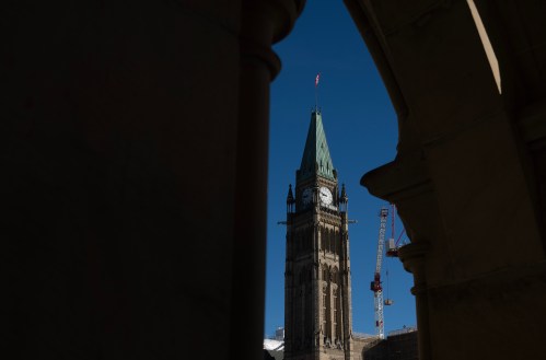 The Peace tower is seen on Parliament Hill in Ottawa, Monday, Sept. 21, 2026.  Parliament resumes today following the summer recess. THE CANADIAN PRESS/Adrian Wyld