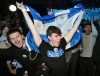 Parti Québécois supporters cheer as results come in at PQ headquarters on election night in Montreal, on Monday, Oct. 5, 2026. THE CANADIAN PRESS/Graham Hughes