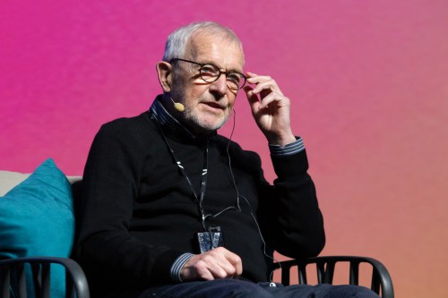 In this handout photo provided by 'Bergamo Scienza 2026', physicist Francis Halzen speaks during a presentation on the IceCube Neutrino Observatory at the BergamoScienza science festival in Bergamo, Italy, Sunday, Oct. 4, 2026. Halzen was awarded the Nobel Prize in Physics on Tuesday, Oct. 6, for his contributions to the IceCube Neutrino Observatory and the discovery of high-energy neutrinos of astrophysical origin. (Laura Pietra/Bergamo Scienza 2026 via AP)