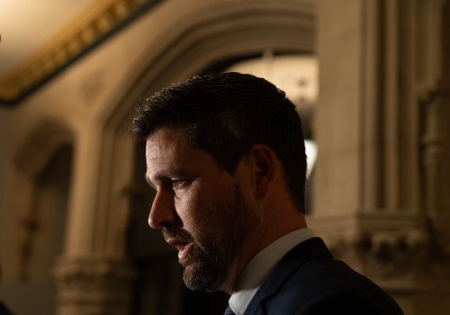 Justice Minister Sean Fraser speaks with the media before caucus in Ottawa, Wednesday, Sept. 23, 2026.  THE CANADIAN PRESS/Adrian Wyld