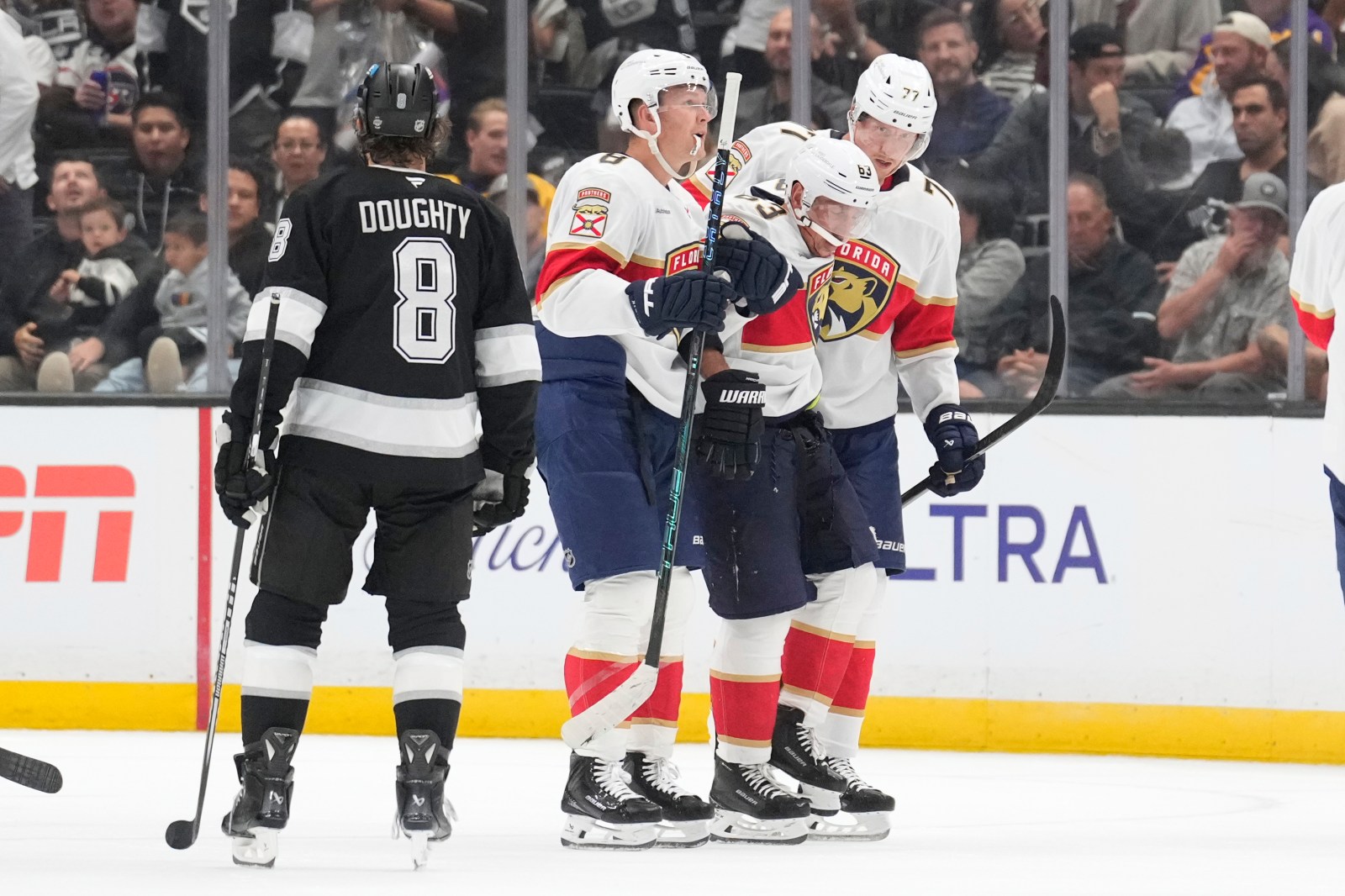 Brad Marchand leaves Panthers game with left‑leg injury after high‑stick from Kings defenseman