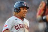 Cleveland Guardians' José Ramírez reacts after hitting a two-run triple against Chicago White Sox pitcher David Sandlin during the eighth inning in Game 3 of baseball's American League Division Series Wednesday, Oct. 7, 2026, in Chicago. (AP Photo/Melissa Tamez)
