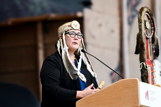 Grand Chief Linda Debassige of Anishinabek Nation (Spencer Colby / The Canadian Press files)