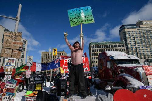 Ed Jones / AFP
                                The 2022 Freedom Convoy in Ottawa is framed in a new book, For Blood and Soil, as being a movement unique in its ability to mobilize extreme right-wing groups in Canada.