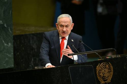 Tribune News Service
                                Israeli Prime Minister Benjamin Netanyahu addresses the 81st United Nations General Assembly in New York last month. He faces strong challenges in the Oct. 27 general election.