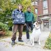 JOHN WOODS / FREE PRESS
                                Avery Helm and Quincy Houdayer with dog Honey outside their Furby Street apartment. After repeatedly asking for repairs, they went to the Residential Tenancies Branch.