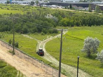 SUPPLIED
                                Large swaths of grass and foliage in the protected nature preserve were trampled by heavy equipment in August.