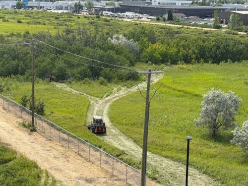 SUPPLIED
                                Large swaths of grass and foliage in the protected nature preserve were trampled by heavy equipment in August.