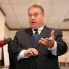Mike Sudoma / Free Press
                                Mayoral candidate Mike Vogiatzakis speaks to media Monday opponent Kevin Klein&rsquo;s alleged attempt to have him step down from the mayoral race and partner with Klein if elected as mayor.