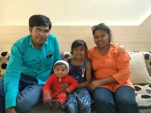 Facebook
                                A 2019 photo of the Patel family. From left: Jagdish Patel, Dharmik, 3, Vihangi, 11, and Vaishali Patel.